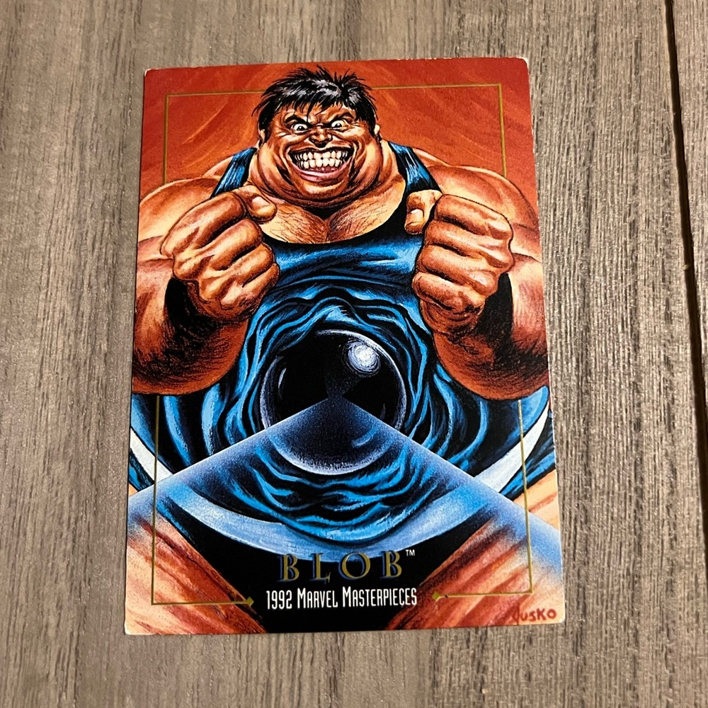 1992 SkyBox Marvel Masterpieces Blob #1 Trading Card